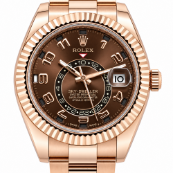 Rolex Sky-Dweller 42MM 326935 18K Everose Gold Choco Dial Watch